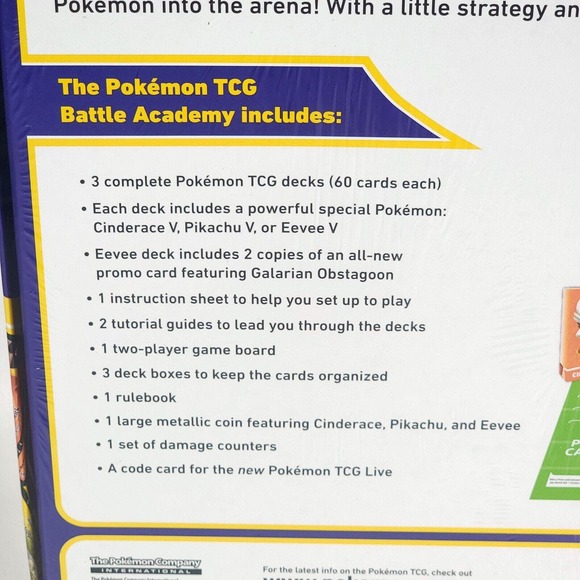 Pokemon TCG Battle Academy Booster Card Collection Complete Brand New Sealed - Picture 5 of 7
